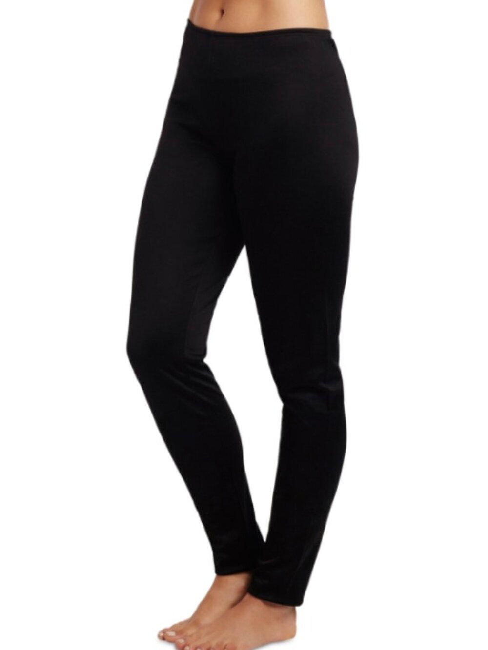 Cuddl Duds Women's Climatesmart Mid-Rise Leggings - Black - Picture 1 of 4